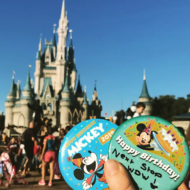 You can get Buttons to celebrate your first time at Disney World or even your birthday.