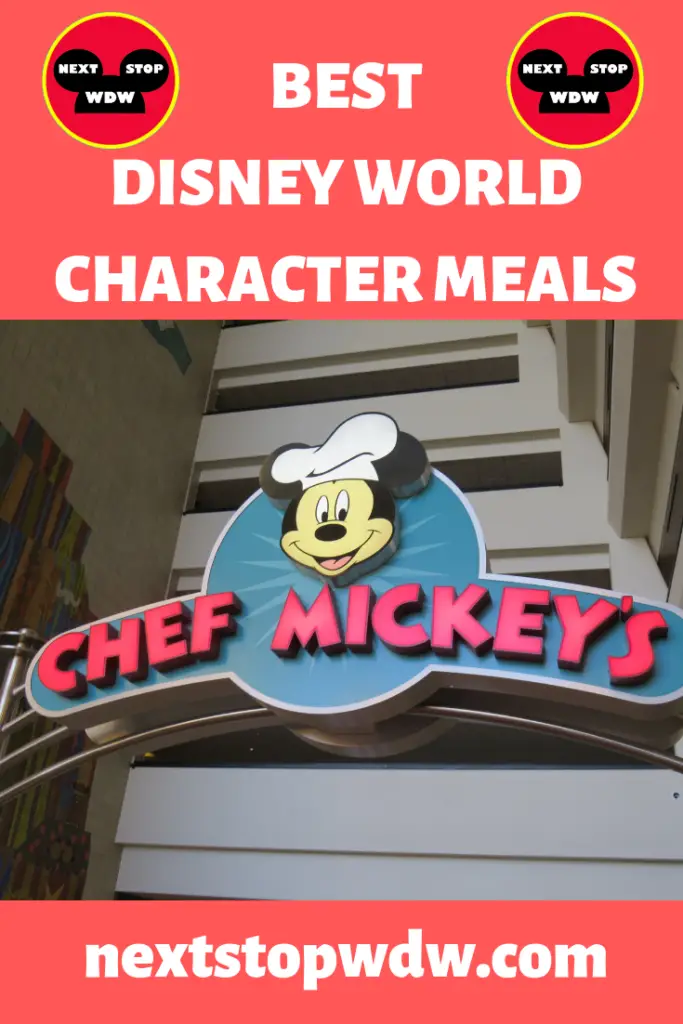 Best DIsney World Character Meals Pin
