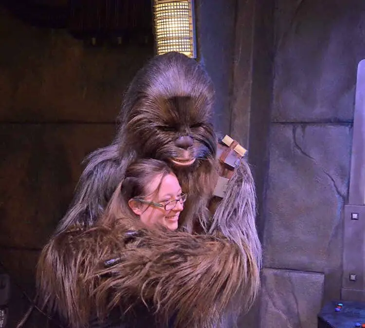 Meeting Chewbacca at Hollywood Studios