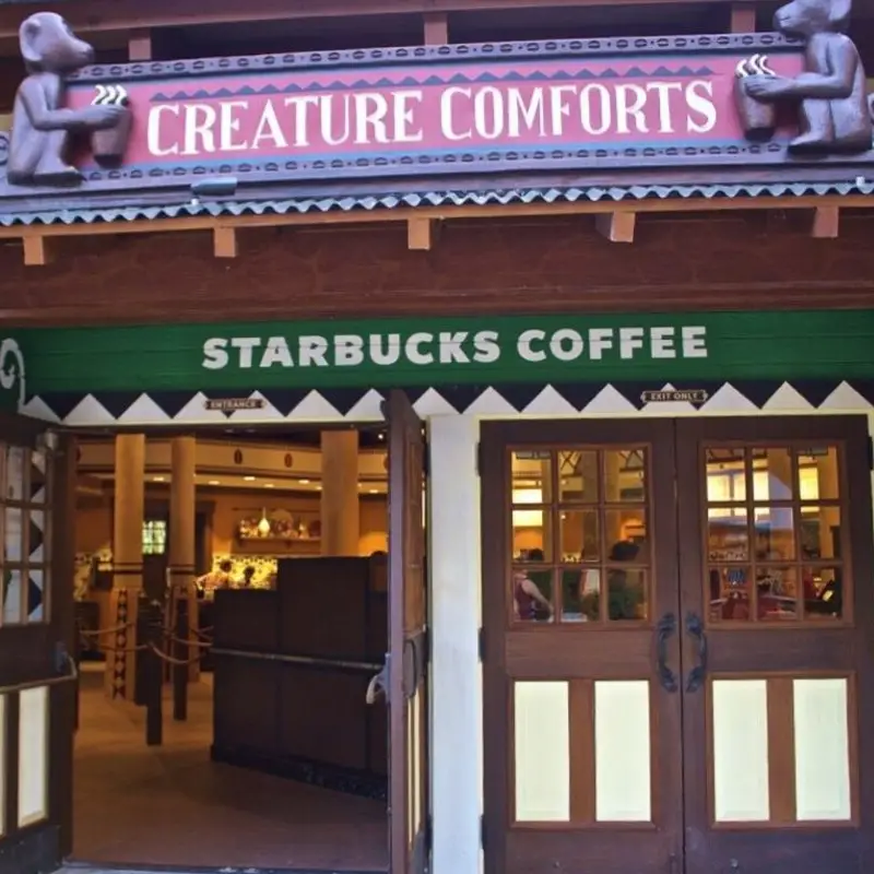 Creature Comforts at Animal Kingdom Disney World Starbucks