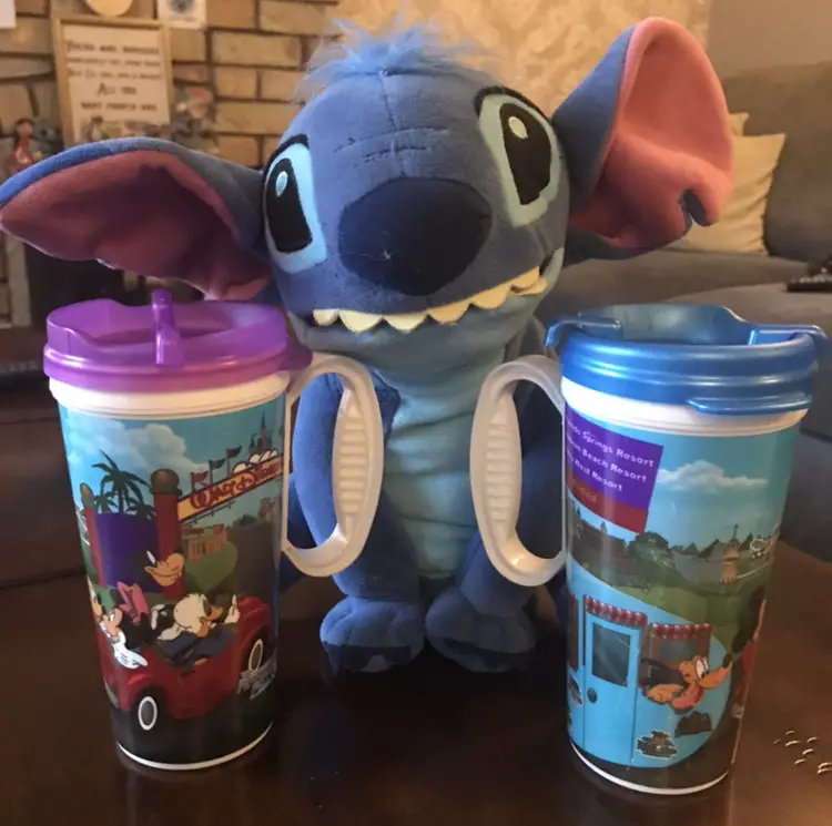 Stitch and our Disney World Refillable Mugs