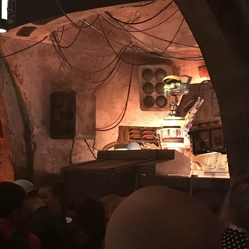 DJ Rex doing his DJ set inside Oga's Cantina