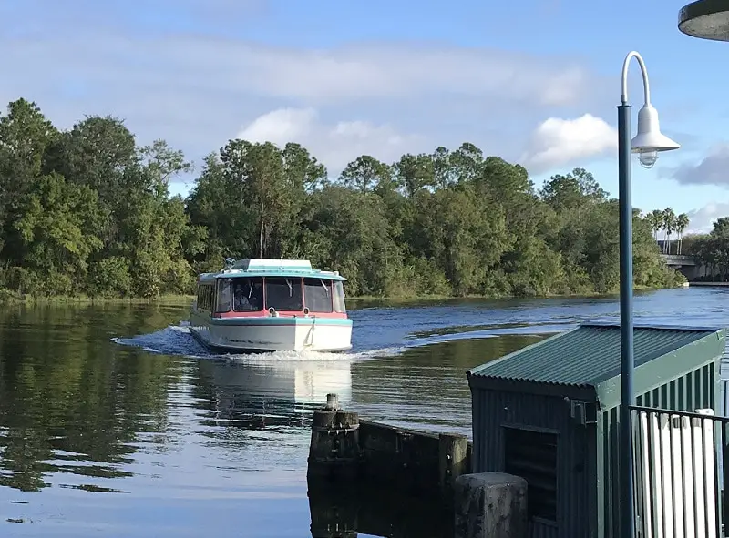 A Friendship Boat arriving at Hollywood Studios