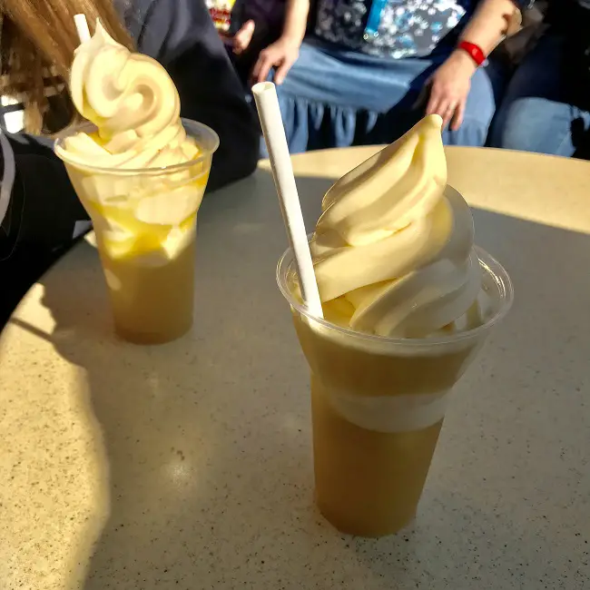 Enjoy a Dole Whip Float on a hot day at Magic Kingdom