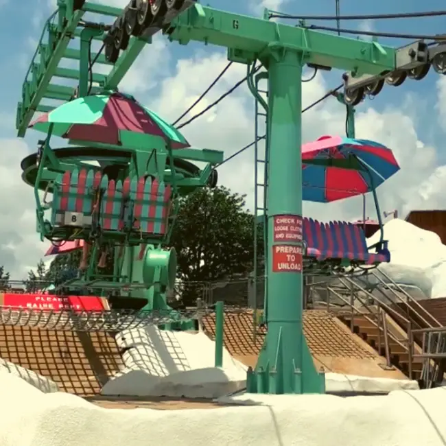 Blizzard Beach Chairlifts - Disney World Water Parks