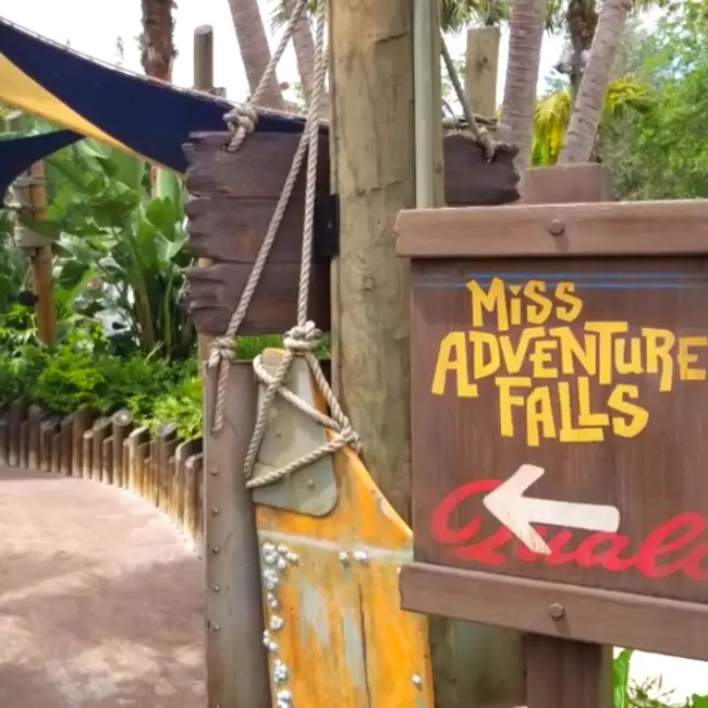 Miss Adventure Falls Entrance