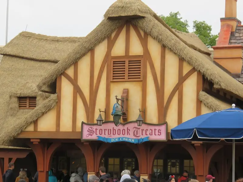 Storybook Treats in Fantasyland offers quick service options to eat in Magic Kingdom