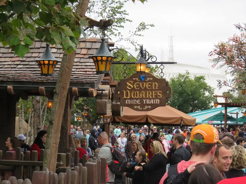 Fast Pass Reservations for popular rides like Seven Dwarfs mine train  will be easier to get without the dining plan.