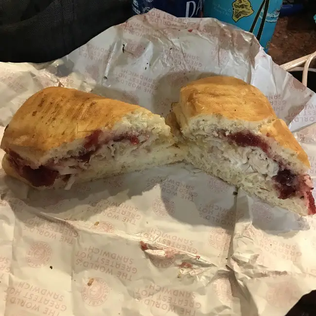 The Holiday Sandwich from Earl of Sandwich at Disney Springs