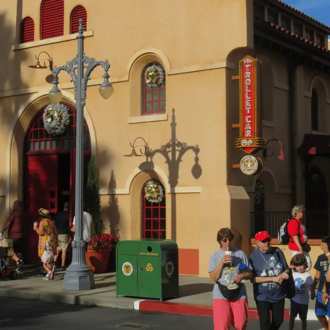 The Trolley Car Cafe at Hollywood Studios