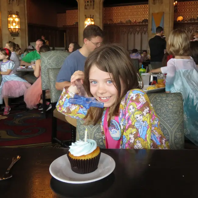 Beth enjoying the Princess Dining at Disney World