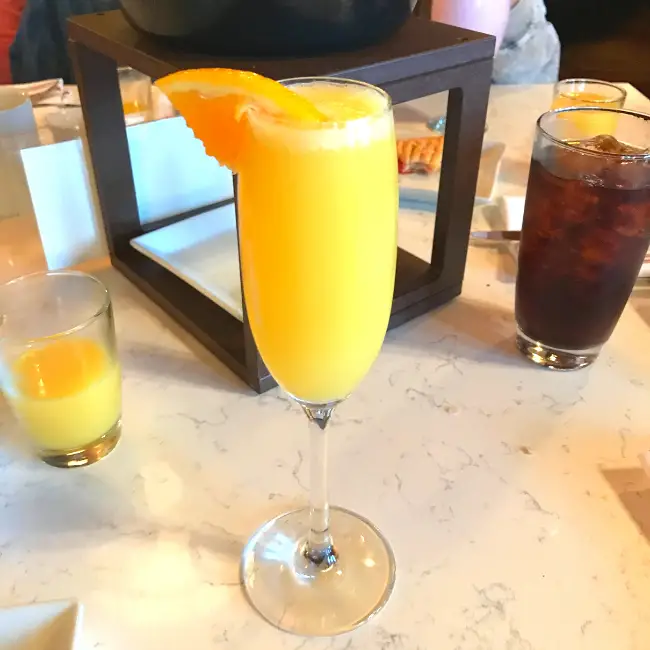 Alcohol at Disney World - The Peach Bellini is a favorite