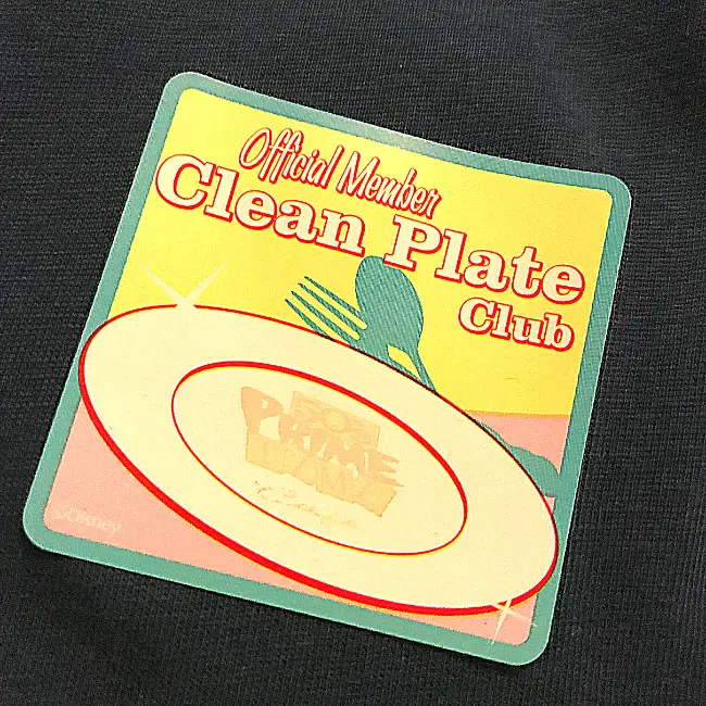 Clean Plate Club Sticker from 50's Prime Time Caf at Hollywood Studios