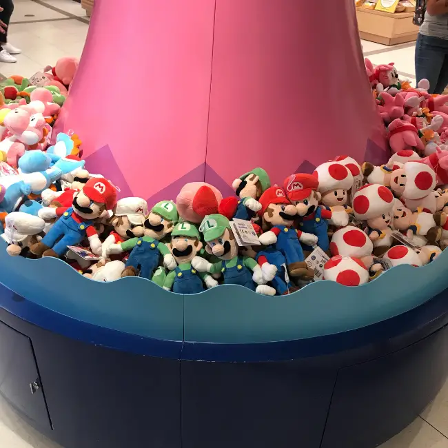 Nintendo Plushies in The Japan Store at Epcot