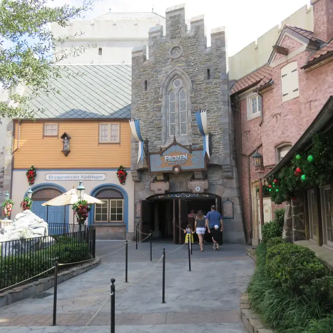 Frozen Ever After is located in the Norway Pavilion