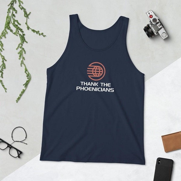 Thank the Phoenicians Spaceship Earth Inspired Tank Top