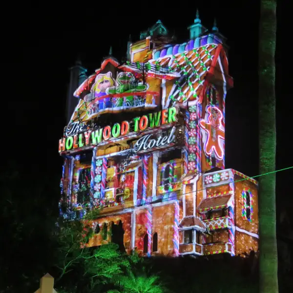 Tower of Terror Holiday Projection Show