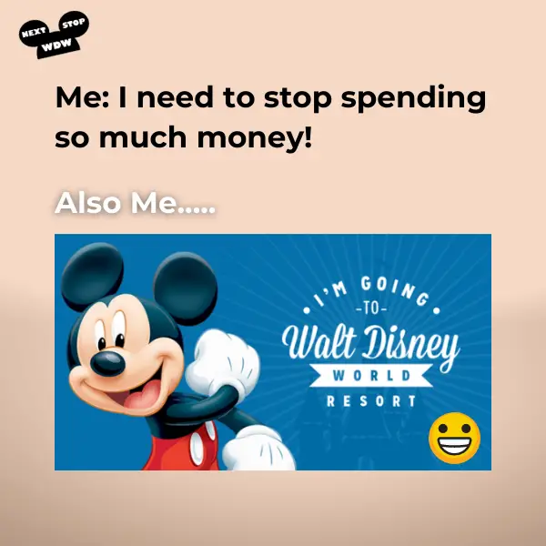 1. I Need to Stop Spending So Much Money! - Disney World Meme