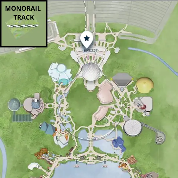 Disney Epcot Monorail Map