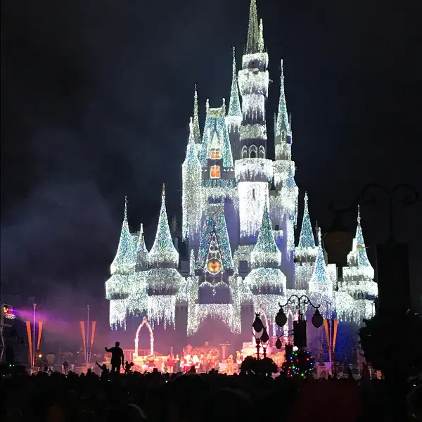 Cinderella Castle in Magic Kingdom at Night