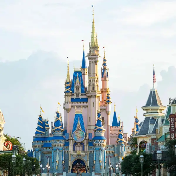 Princess Castles at Disney World - Cinderella Castle is the most iconic.