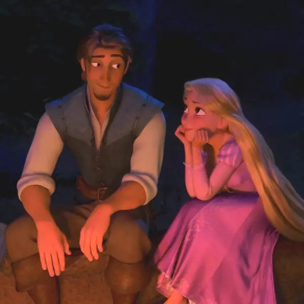 Flynn Rider and Rapunzel in Tangled