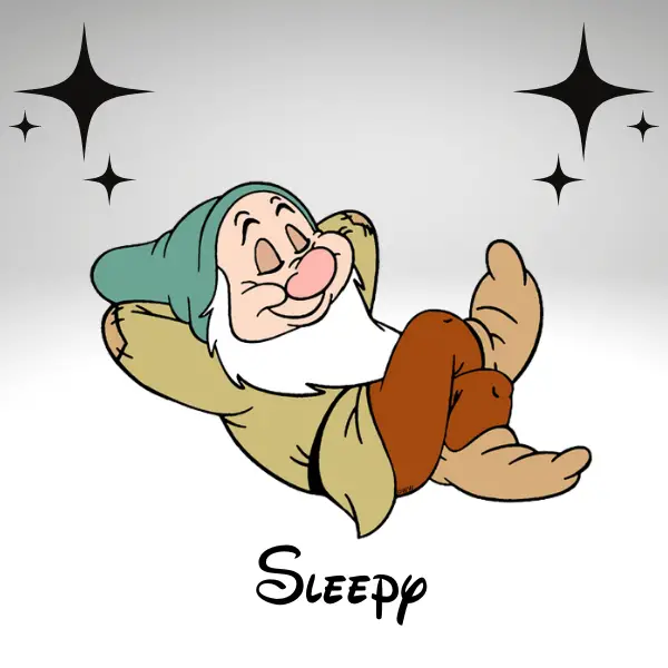 Snow White Dwarfs Names: Sleepy