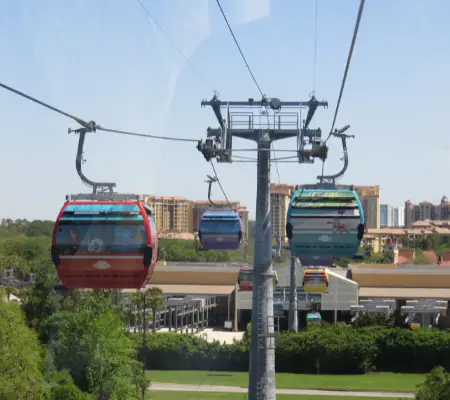 The Disney Skyliner is the newest mode of transport at Disney World - Disney World Transportation Between Parks