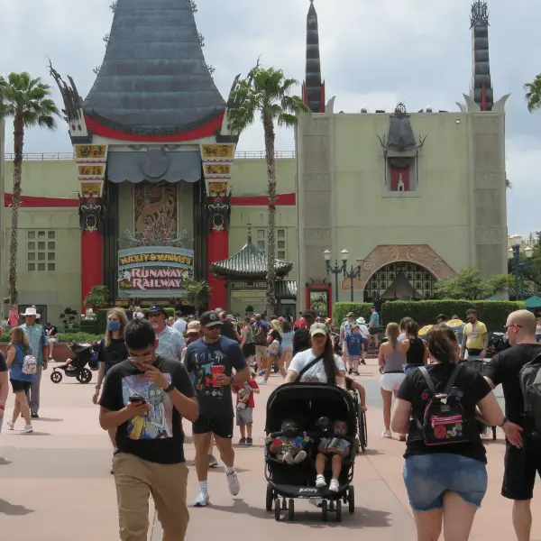 A double stroller in Disney's Hollywood Studios