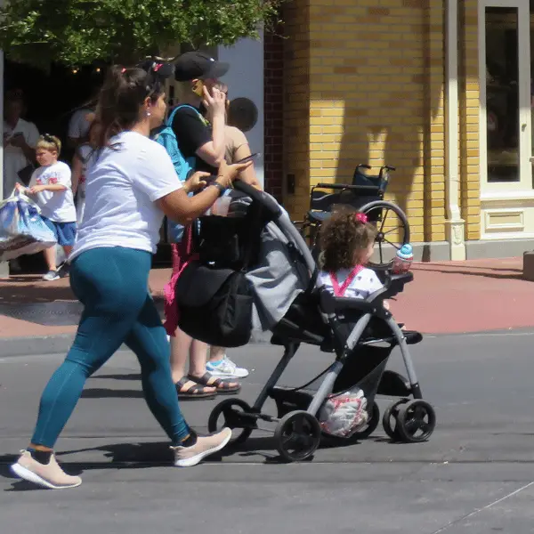 The best stroller for Disney World will have good storage as well as being comfortable.