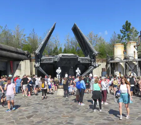 The Milk Stand can be found opposite Kylo Ren's Shuttle in Galaxy's Edge.
