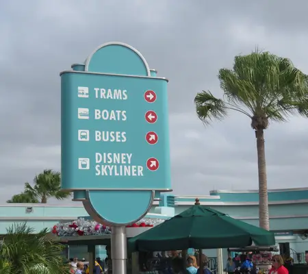 A Disney Transportation Sign