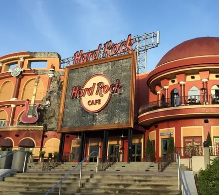 The Hard Rock Cafe at Universal is one of many Fun Orlando Restaurants