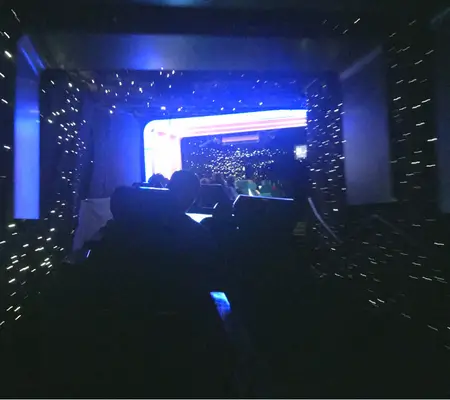 Inside the Epcot Ball - the beginning of the Spaceship Earth Ride