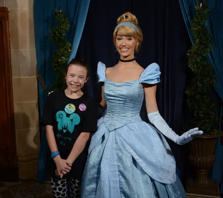 Meeting Cinderella at Magic Kingdom