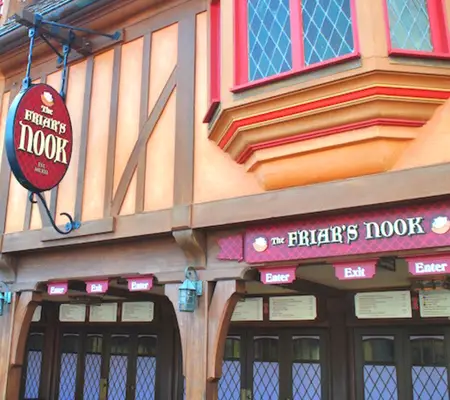 The Friar's Nook quick service is found in Fantasyland at Magic Kingdom