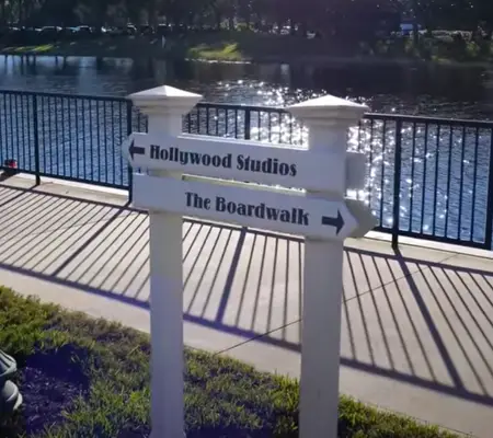 Follow the signs when Walking from Epcot to Hollywood Studios