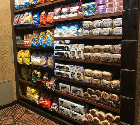 Snacks and Food Items in the resort store at Animal Kindgom Lodge