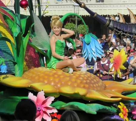 Tinker Bell in the Festival Fantasy Parade