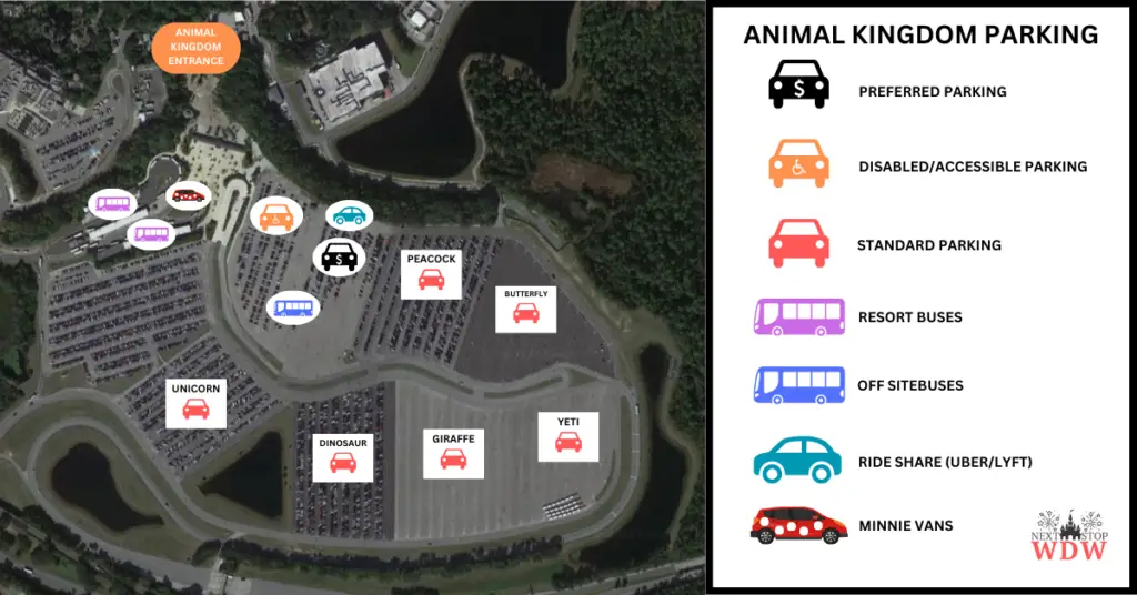 Disney Animal Kingdom Parking Map