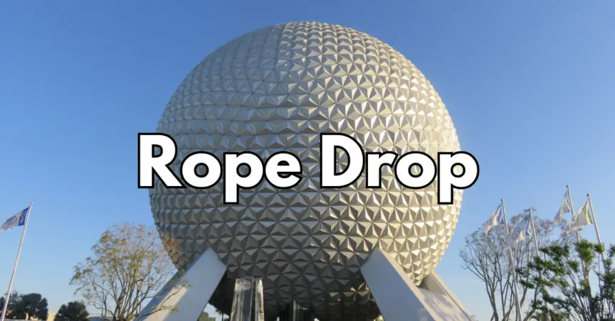Epcot Rope Drop